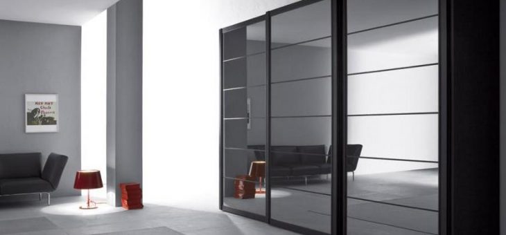 Современные шкафы купе фото с зеркалом