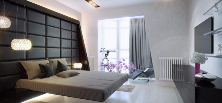 Спальная комната в стиле хай тек – Модная спальня стиле хай-тек — свободное пространство, гладкие и блестящие поверхности