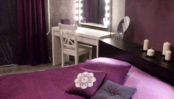 Спальни фото в фиолетовых тонах