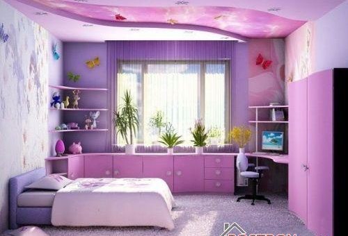 Спальня комната для девушки – дизайн в современном стиле для девушки или двух, интерьер для 12 и 15 лет, идеи оформления