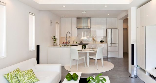 Студия кухня с гостиной – дизайн интерьера кухни, совмещенной с гостиной, планировка зала-кухни в частном доме, как обустроить