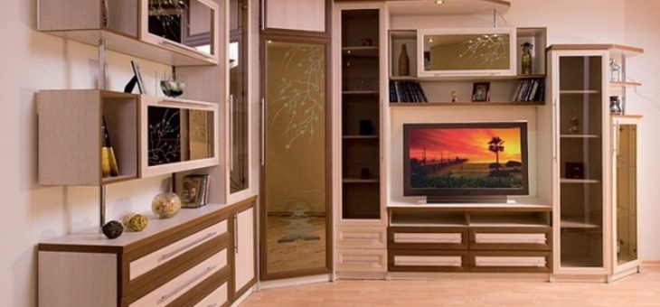 Угловые стенки для гостиной фото