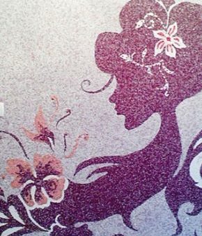 Узоры жидкими обоями – трафареты для рисования дерева и цветов на стене, как делать красивые эскизы, примеры в интерьере