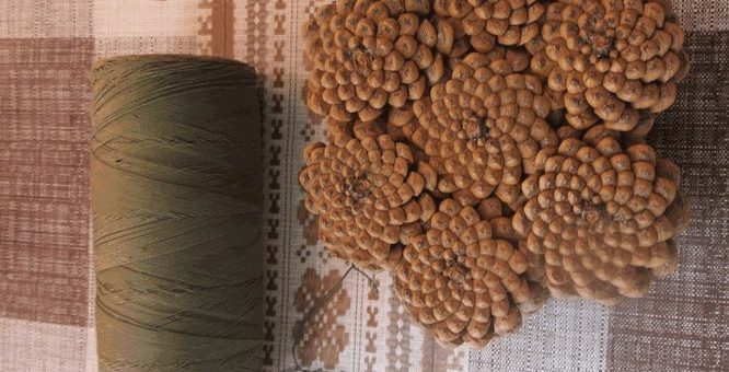Вазы из шишек – Как сделать корзину из шишек: мастер-класс с пошаговым фото