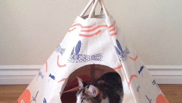 Вигвам домик для кошки своими руками