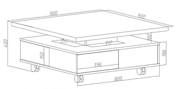 Высота журнального столика стандарт