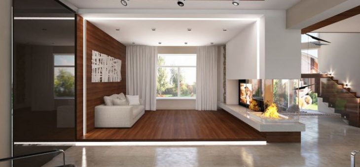 Зал совмещенный с кухней