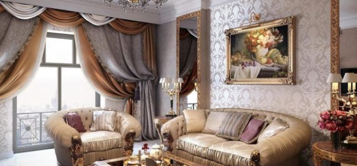 Зал в классическом стиле фото