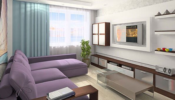 Зал в хрущевке