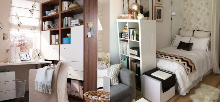 Зонирование на гостиную и детскую